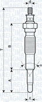 Magneti Marelli 062900077304 - Свеча накаливания unicars.by