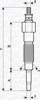 Magneti Marelli 062900142304 - Свеча накаливания unicars.by