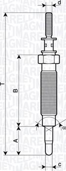 Magneti Marelli 062900134304 - Свеча накаливания unicars.by