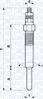 Magneti Marelli 062583101304 - Свеча накаливания unicars.by