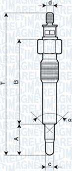 Magneti Marelli 062583202304 - Свеча накаливания unicars.by