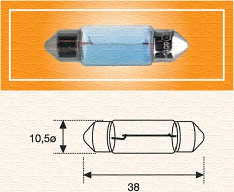 Magneti Marelli 009423100000 - Лампа накаливания, фонарь освещения номерного знака unicars.by