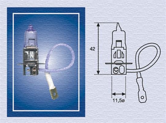 Magneti Marelli 002554100000 - Лампа накаливания, противотуманная фара unicars.by