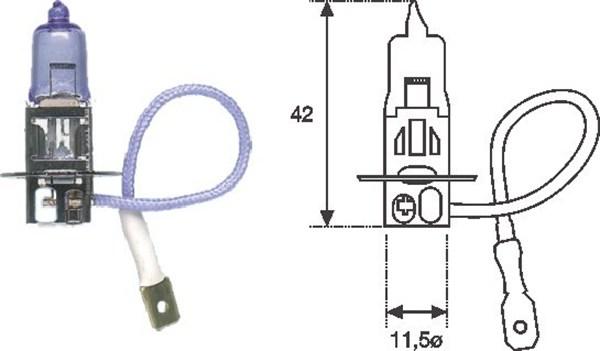 Magneti Marelli 002553100000 - Лампа накаливания, противотуманная фара unicars.by