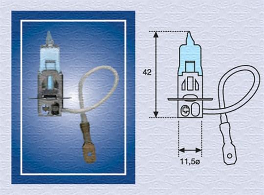 Magneti Marelli 002604100000 - Лампа накаливания, противотуманная фара unicars.by