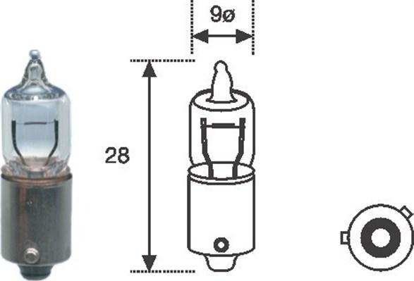 Magneti Marelli 002701100000 - Лампа накаливания, задний габаритный фонарь unicars.by