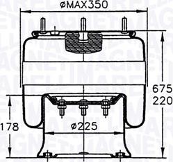 Magneti Marelli 030607020097 - Кожух пневматической рессоры unicars.by