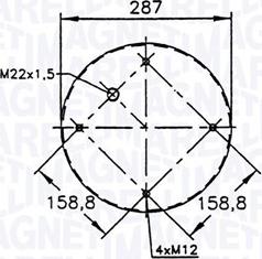 Magneti Marelli 030607020097 - Кожух пневматической рессоры unicars.by