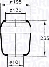 Magneti Marelli 030607020034 - Кожух пневматической рессоры unicars.by