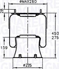 Magneti Marelli 030607020115 - Кожух пневматической рессоры unicars.by