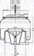 Magneti Marelli 030607020272 - Кожух пневматической рессоры unicars.by