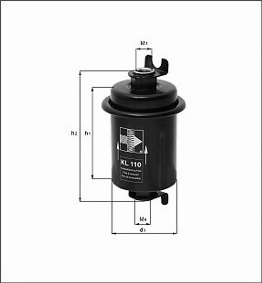 Magneti Marelli 154096315400 - Топливный фильтр unicars.by