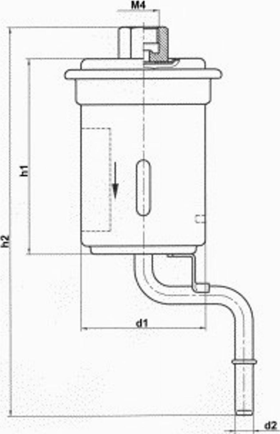 Magneti Marelli 154065445480 - Топливный фильтр unicars.by