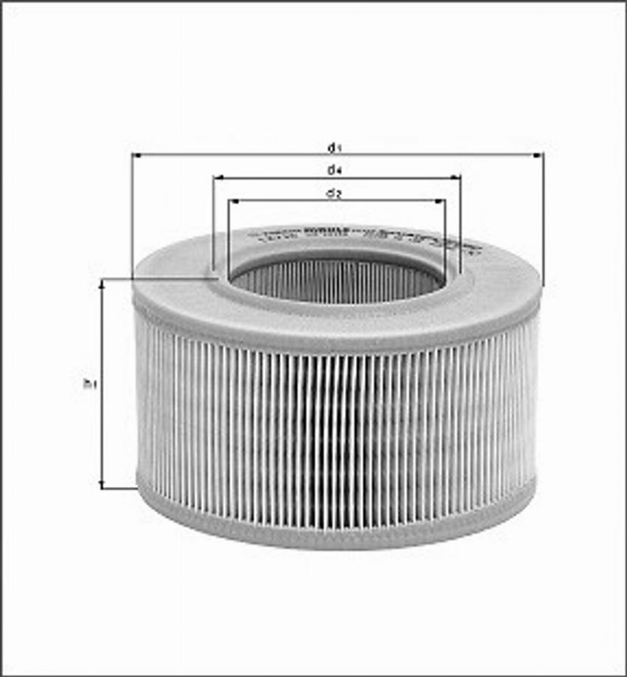 Magneti Marelli 154075486390 - Воздушный фильтр, двигатель unicars.by