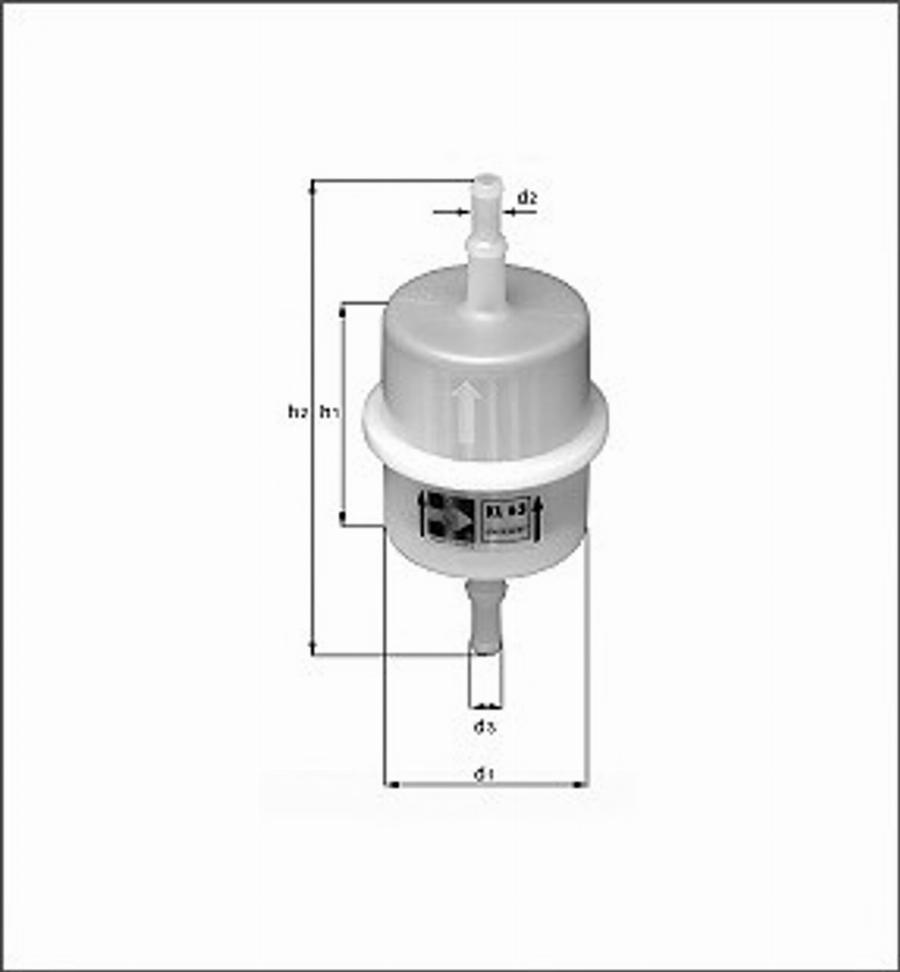 Magneti Marelli 154076378870 - Топливный фильтр unicars.by