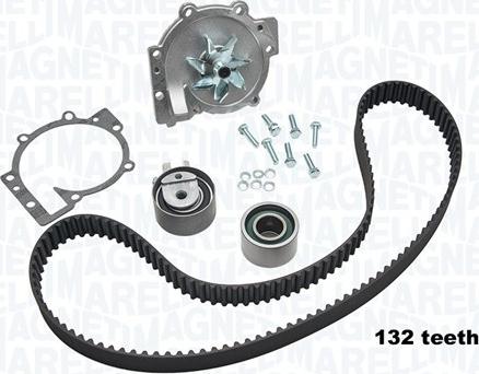 Magneti Marelli 341404980001 - Водяной насос + комплект зубчатого ремня ГРМ unicars.by