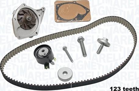 Magneti Marelli 341404170002 - Водяной насос + комплект зубчатого ремня ГРМ unicars.by