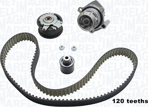 Magneti Marelli 341404790003 - Водяной насос + комплект зубчатого ремня ГРМ unicars.by