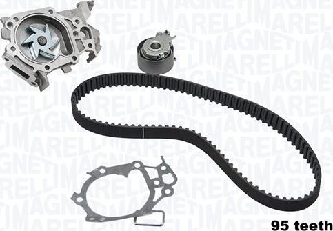 Magneti Marelli 341404700001 - Водяной насос + комплект зубчатого ремня ГРМ unicars.by