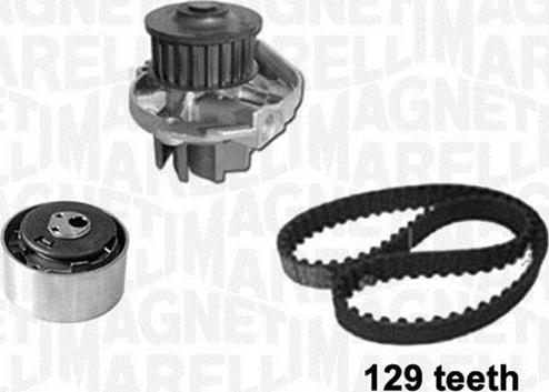 Magneti Marelli 341405810003 - Водяной насос + комплект зубчатого ремня ГРМ unicars.by