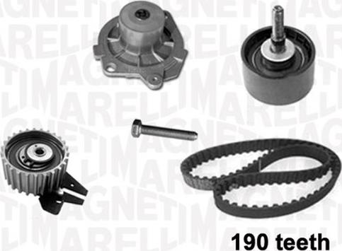 Magneti Marelli 341401050001 - Водяной насос + комплект зубчатого ремня ГРМ unicars.by