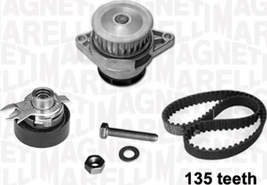 Magneti Marelli 341401370001 - Водяной насос + комплект зубчатого ремня ГРМ unicars.by