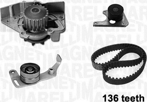 Magneti Marelli 341402080001 - Водяной насос + комплект зубчатого ремня ГРМ unicars.by