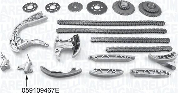 Magneti Marelli 341500001180 - Комплект цепи привода распредвала unicars.by