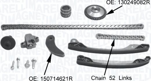 Magneti Marelli 341500001360 - Комплект цепи привода распредвала unicars.by