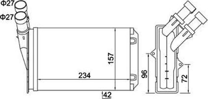 Magneti Marelli 359000300020 - Теплообменник, отопление салона unicars.by