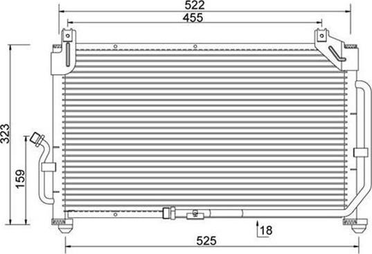 Magneti Marelli 359003220490 - Конденсатор кондиционера unicars.by