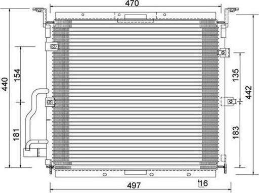 Magneti Marelli 359003220160 - Конденсатор кондиционера unicars.by