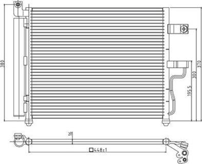 Magneti Marelli 359003220850 - Конденсатор кондиционера unicars.by