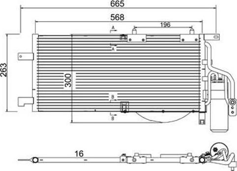 Magneti Marelli 359003221280 - Конденсатор кондиционера unicars.by