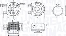 Magneti Marelli 350300001900 - Масляный радиатор, двигательное масло unicars.by