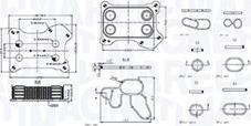 Magneti Marelli 350300001300 - Масляный радиатор, двигательное масло unicars.by