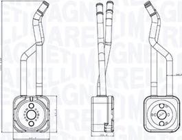 Magneti Marelli 350300003800 - Масляный радиатор, двигательное масло unicars.by