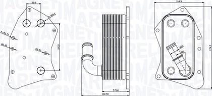 Magneti Marelli 350300002300 - Масляный радиатор, двигательное масло unicars.by