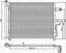 Magneti Marelli 350203954000 - Конденсатор кондиционера unicars.by