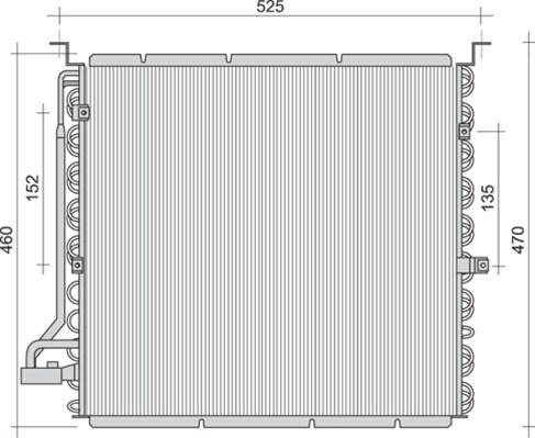 Magneti Marelli 350203455000 - Конденсатор кондиционера unicars.by