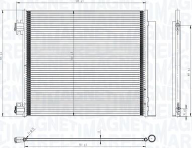 Magneti Marelli 350203832000 - Конденсатор кондиционера unicars.by