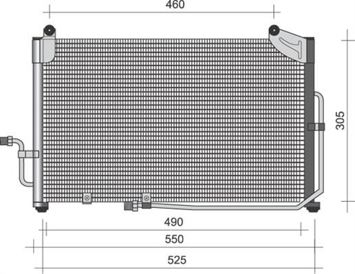 Magneti Marelli 350203363000 - Конденсатор кондиционера unicars.by