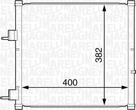 Magneti Marelli 350203227000 - Конденсатор кондиционера unicars.by