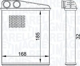 Magneti Marelli 350218457000 - Теплообменник, отопление салона unicars.by