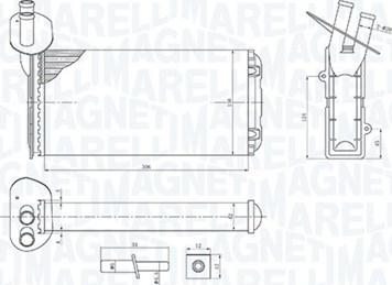 Magneti Marelli 350218410000 - Теплообменник, отопление салона unicars.by