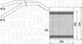 Magneti Marelli 350218425000 - Теплообменник, отопление салона unicars.by