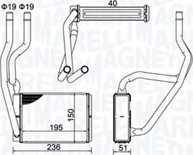 Magneti Marelli 350218421000 - Теплообменник, отопление салона unicars.by