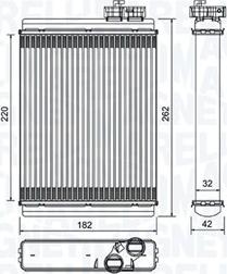 Magneti Marelli 350218471000 - Теплообменник, отопление салона unicars.by