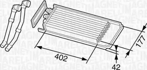 Magneti Marelli 350218324000 - Теплообменник, отопление салона unicars.by