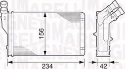 Magneti Marelli 350218221000 - Теплообменник, отопление салона unicars.by